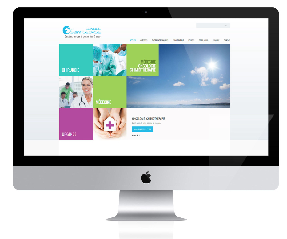 clinique saint georges développement web application mobile