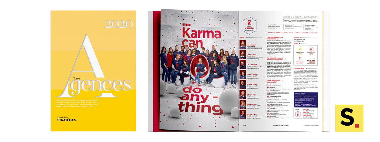 agence karma parution magazine guide des agence stratégies 2020